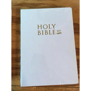 Holy Bible KJV Edition Old and New Testament White or Black Cover choice